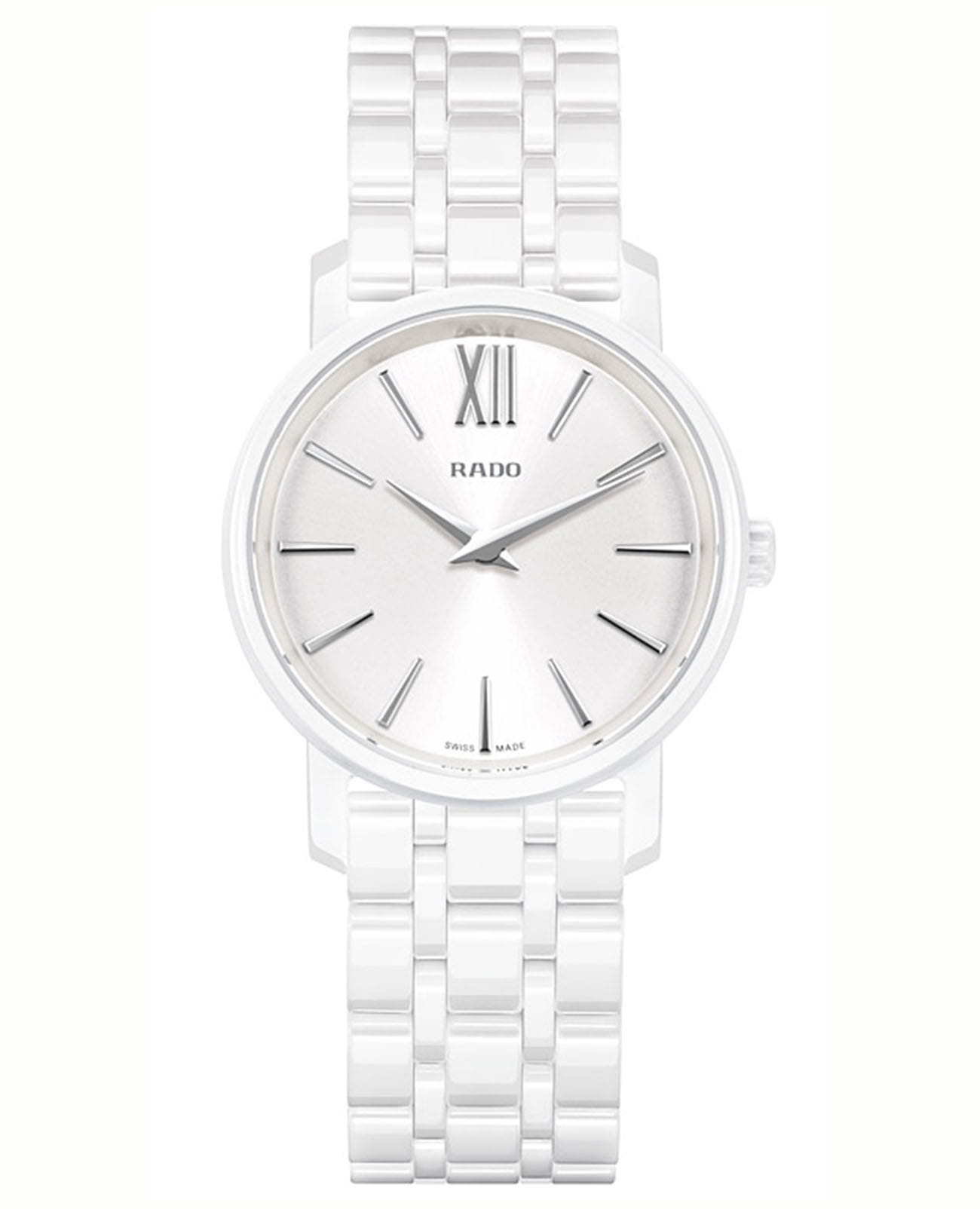 Rado Rado Diamaster R14065017  R14065017 кварцевые женские часы черный циферблат, браслет керамика — вид спереди