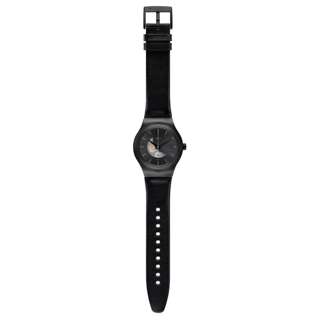 Swatch Swatch Irony Sistem51 Lacquered YIB404 мужские часы черный циферблат на запястье