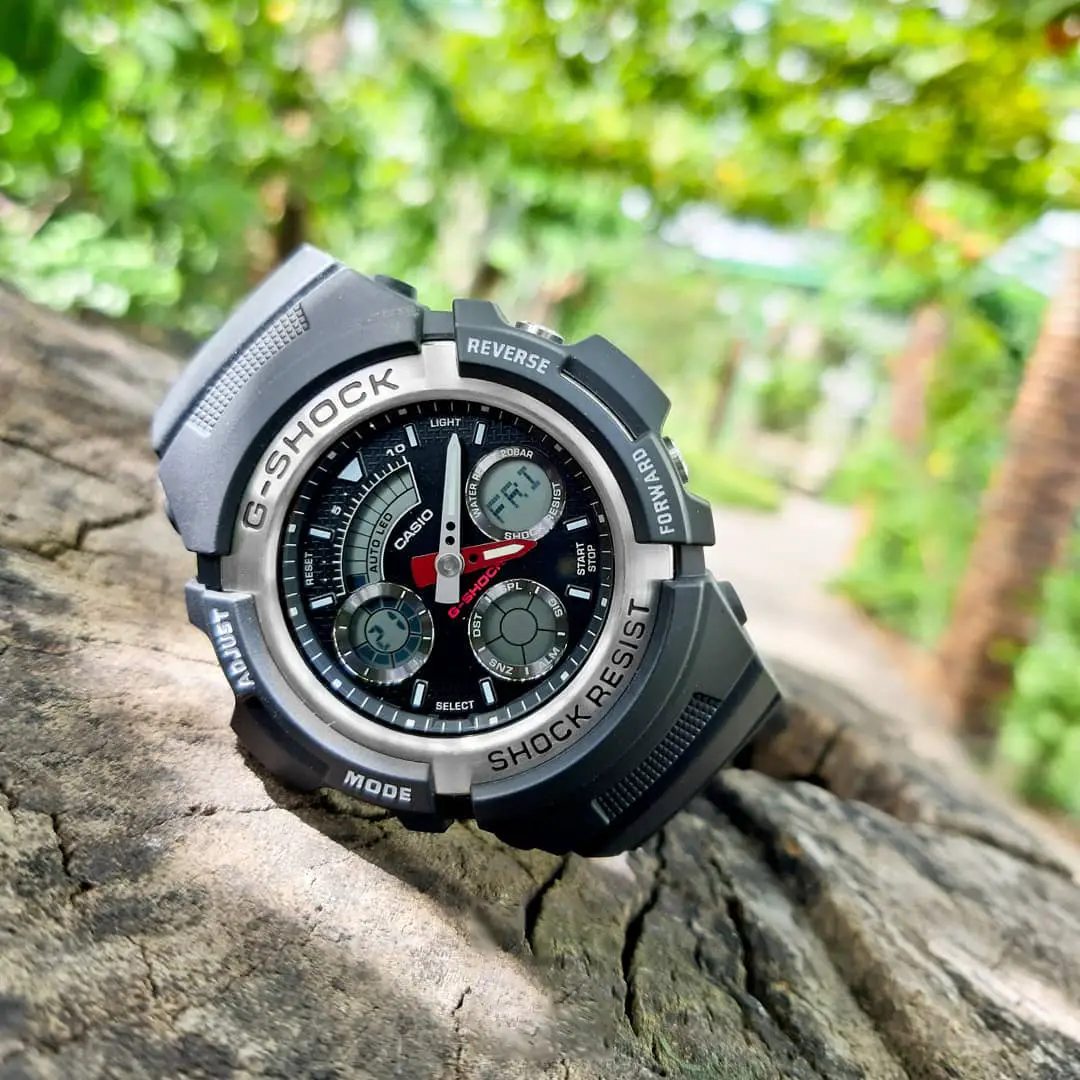 Casio Casio G-Shock AW-590-1ADR (AW-590-1A) AW-590-1A оригинальные мужские часы в комплекте с коробкой