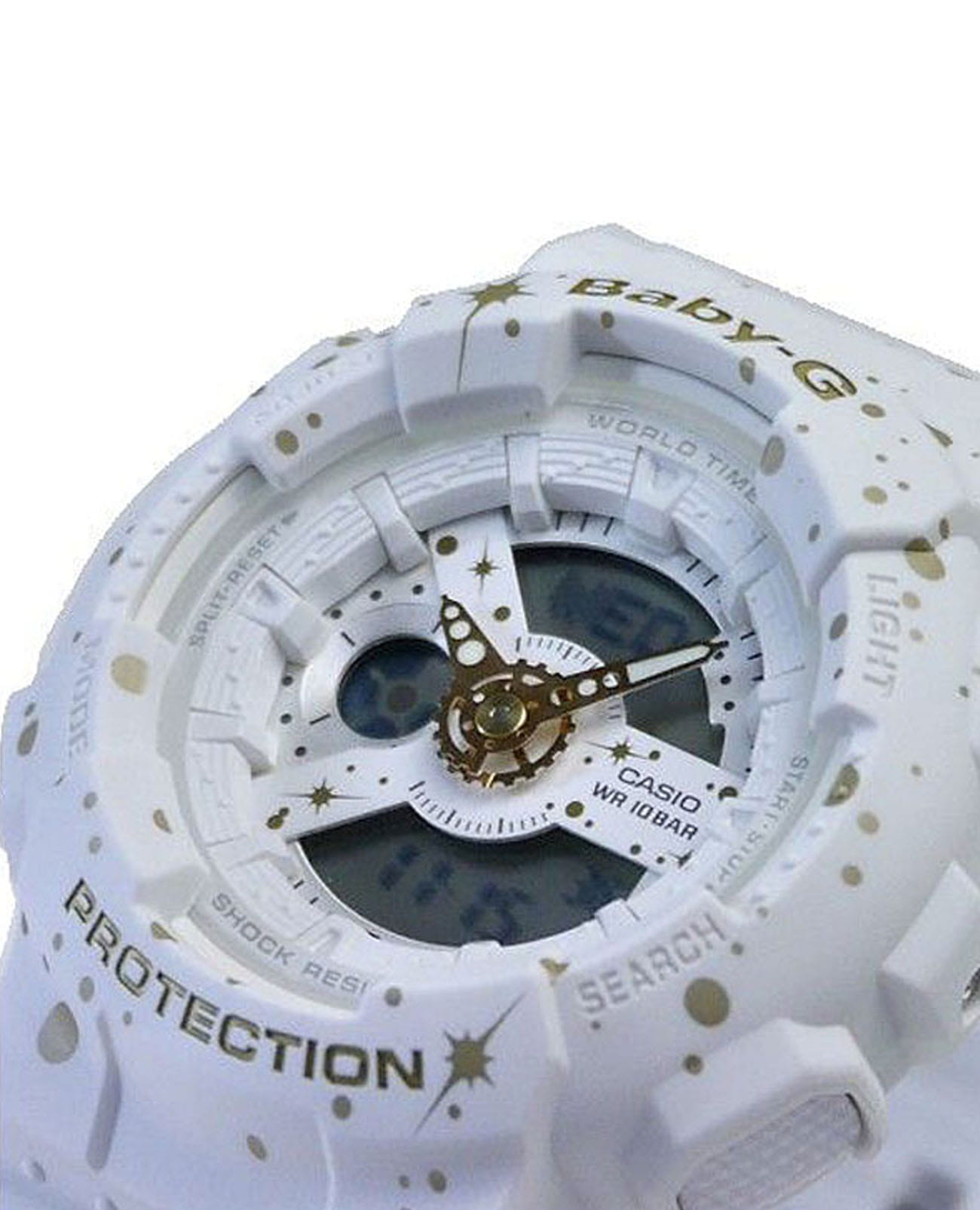 Casio Casio Baby-G BA-110ST-7ADR кварцевые женские часы часы крупный план  циферблата