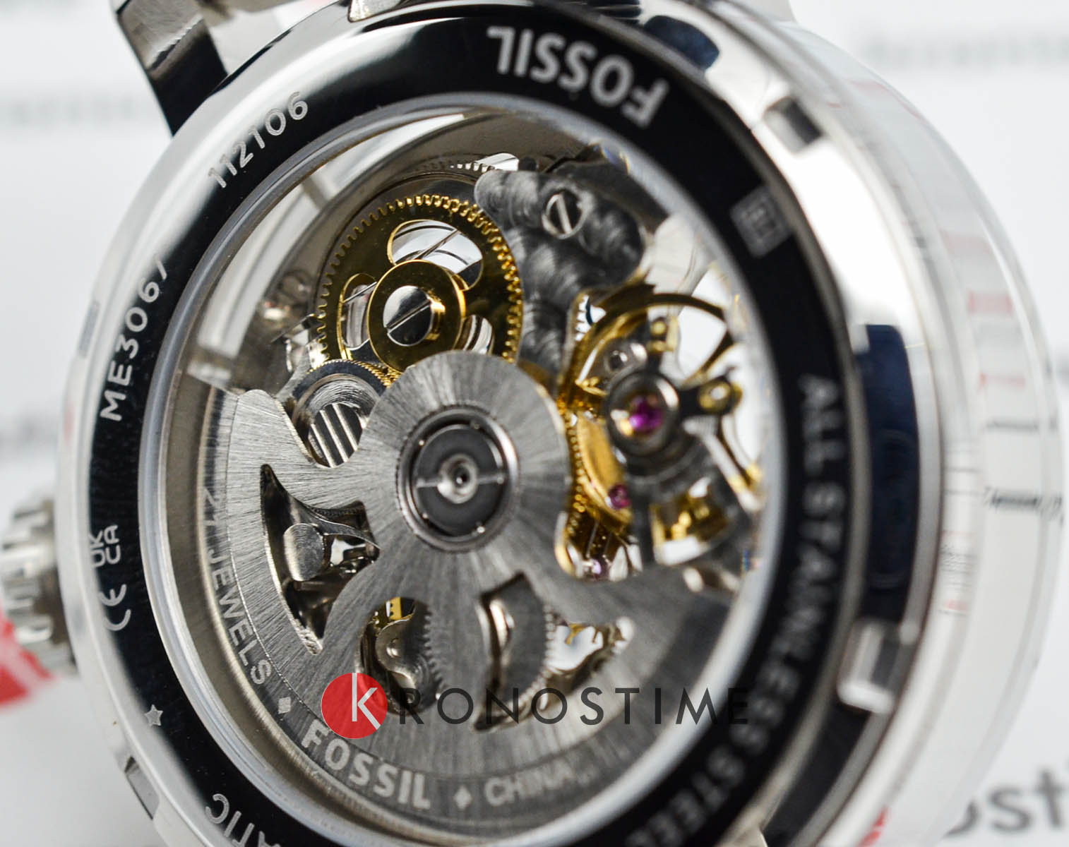 Fossil ME3067 женские часы застежка крупным планом