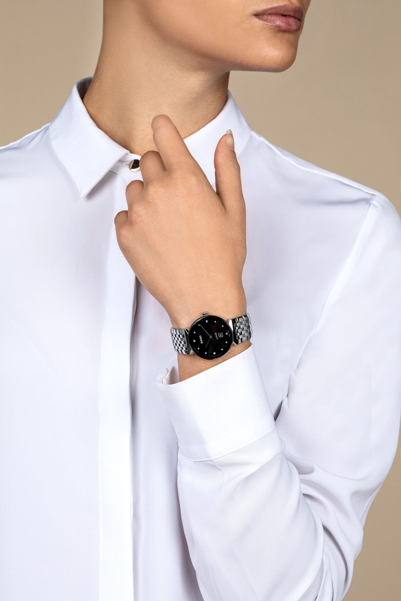 Rado Rado Florence Diamonds R48913733 женские часы черный циферблат на запястье