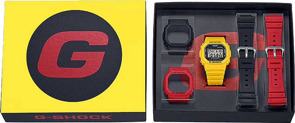 Casio Casio G-Shock DWE-5600R-9 — полный набор фото мужские часы япония