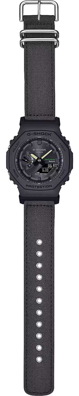 Casio Casio G-Shock GA-B2100CT-1A5 (GA-B2100CT-1A5), g-shock япония мужские часы на браслете тканевый боковой вид