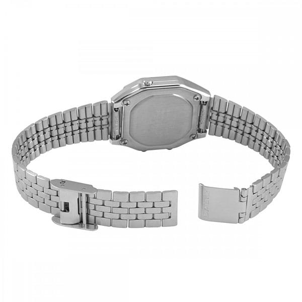 Casio Casio Vintage LA680WA-1, vintage япония женские часы на браслете нержавеющая сталь боковой вид