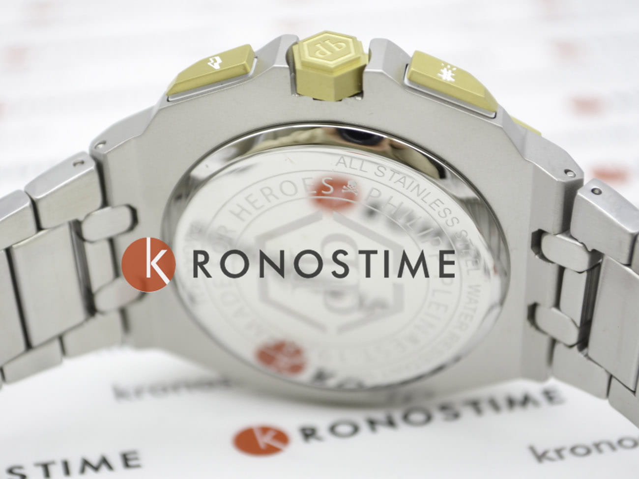 Philipp Plein Philipp Plein Extreme PWGAA0421  — детали корпуса и нержавеющая сталь