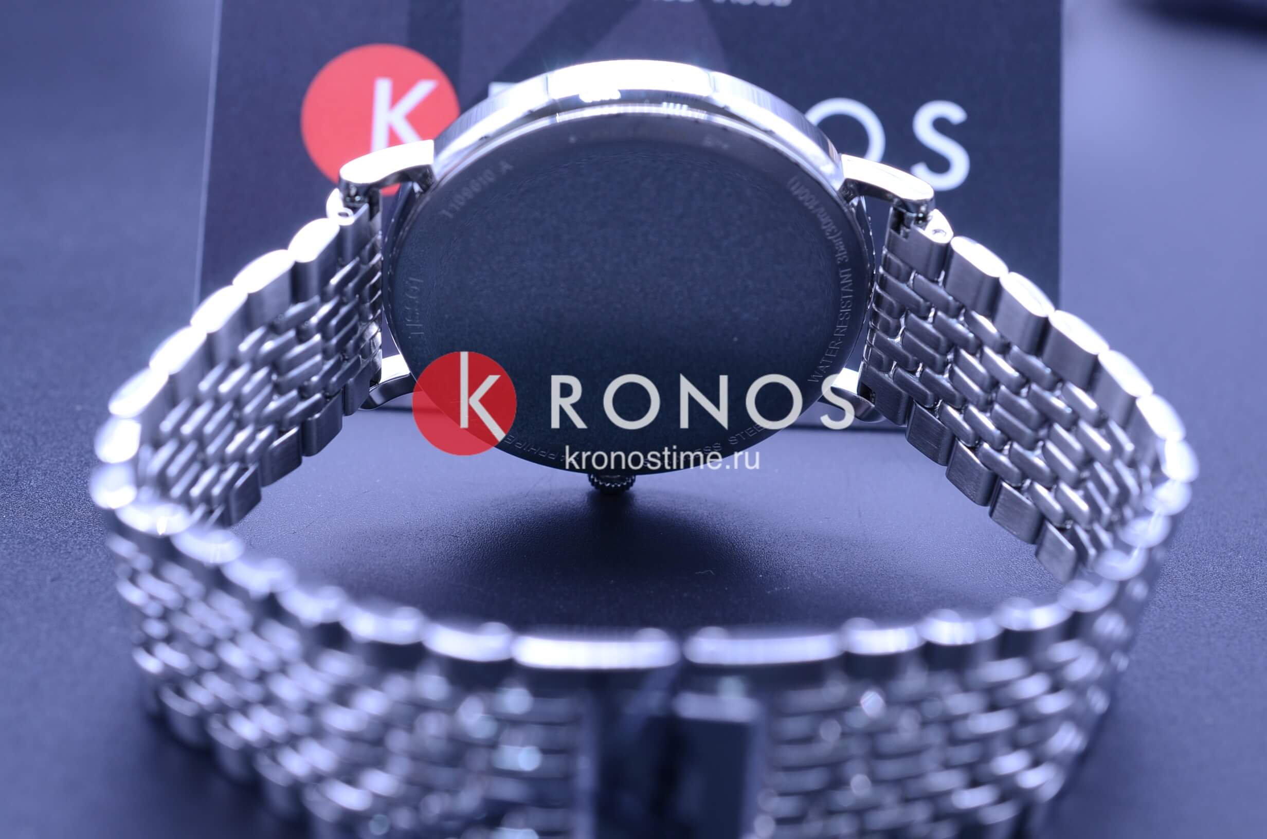 Tissot Tissot Everytime Large T109.610.11.077.00 кварцевые мужские часы часы крупный план черный циферблата