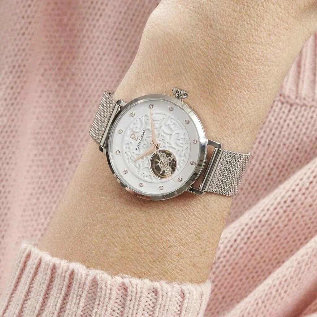 Pierre Lannier Pierre Lannier Eolia 311D601  - задняя крышка металл сталь корпуса, франция часы