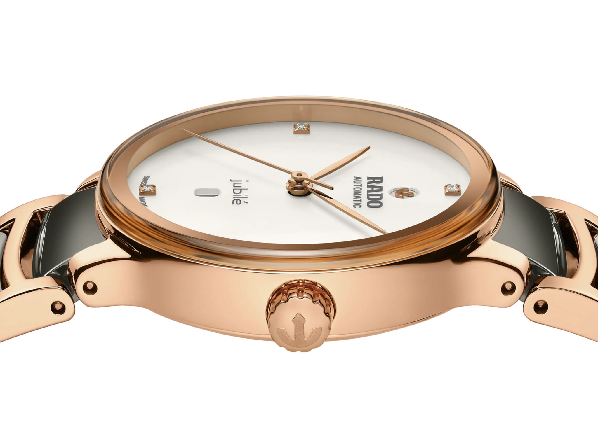 Rado Rado Centrix Automatic Diamonds R30019722 женские часы белый циферблат на запястье