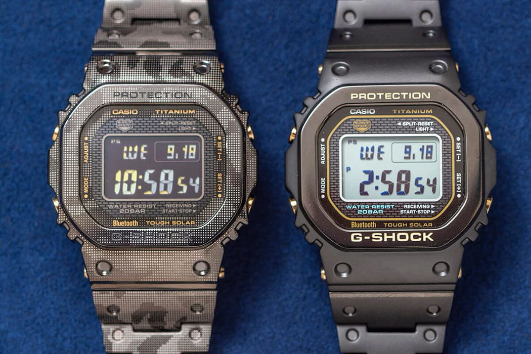 Casio Casio G-Shock GMW-B5000TB-1 лимитированной серии - задняя крышка металл титан корпуса, япония часы