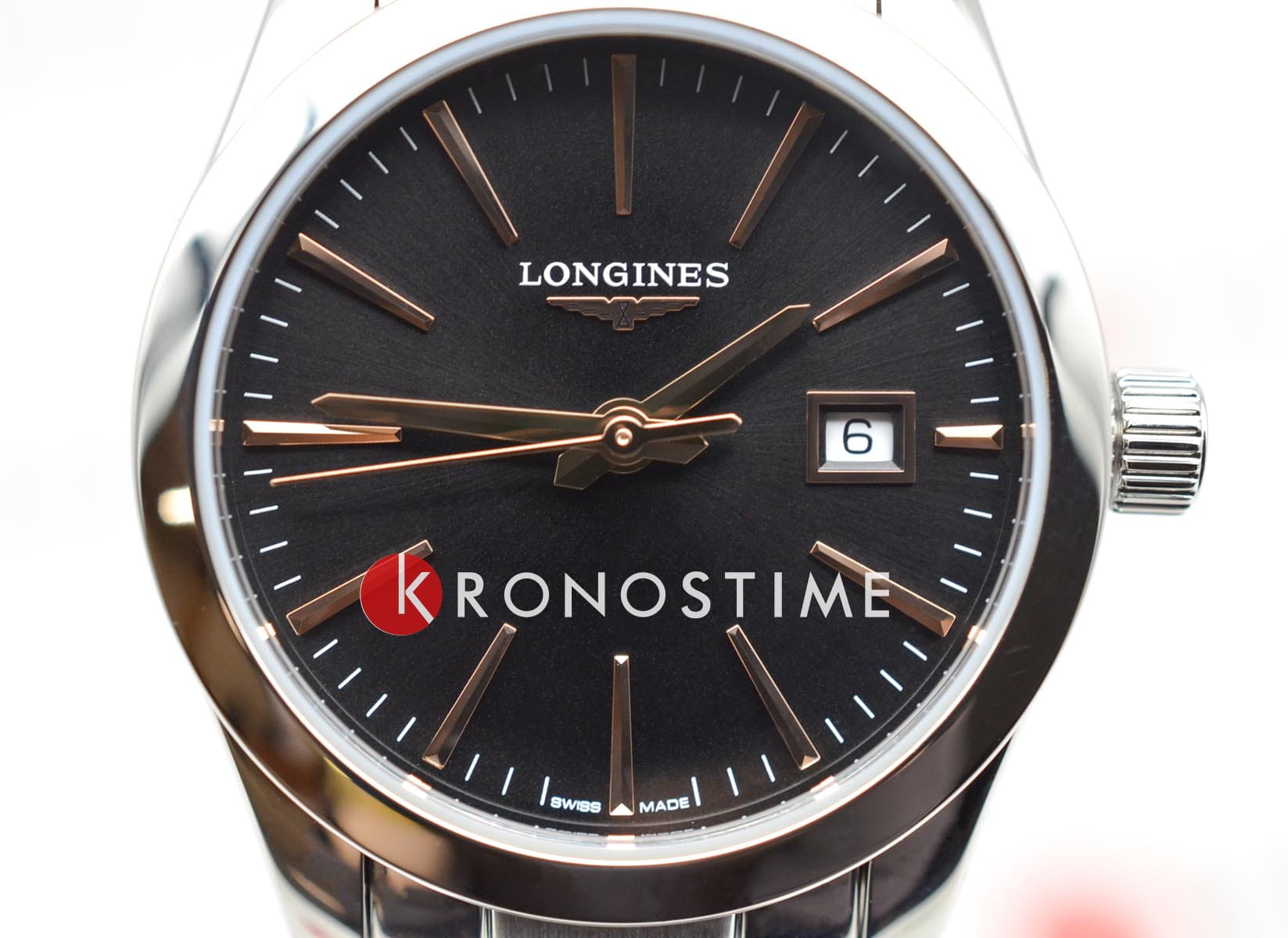 Longines Longines Conquest Classic L2.286.4.52.6, conquest classic швейцария женские часы на браслете нержавеющая сталь боковой вид