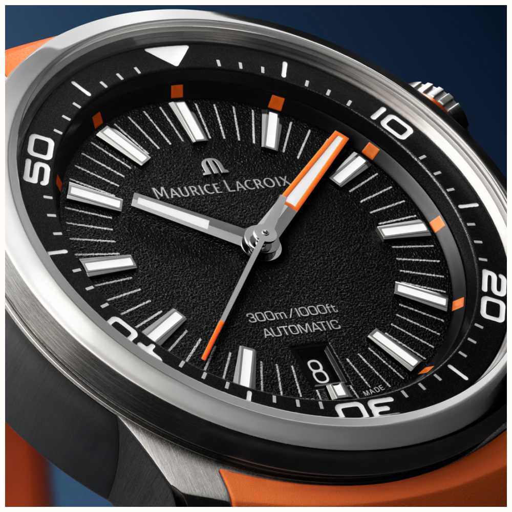 Оригинальные часы Maurice Lacroix Maurice Lacroix Pontos s diver  PT6248-SS00L-330-J механические калибр механизма ml143 общий вид