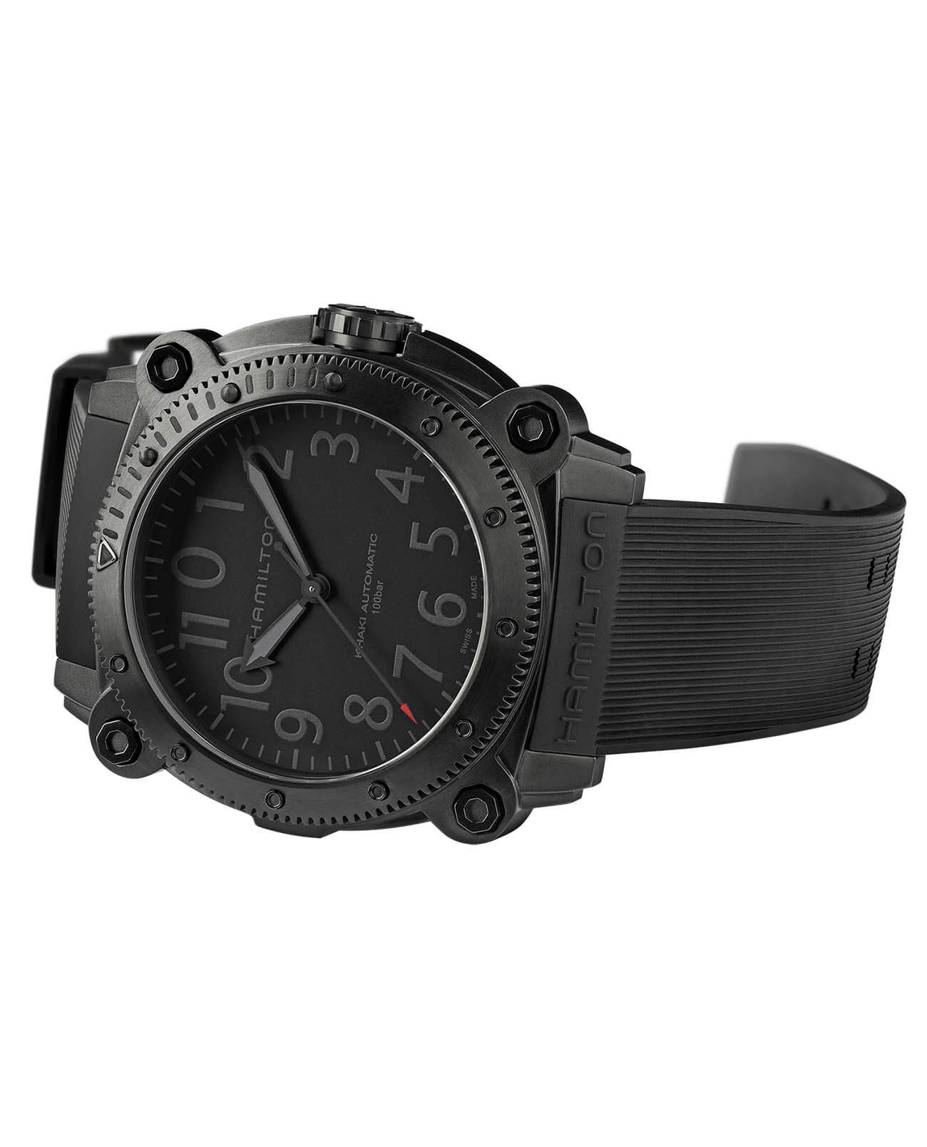 Hamilton Hamilton Khaki Navy BeLOWZERO Auto Limited Edition H78505332 , наручные мужские часы фото под углом