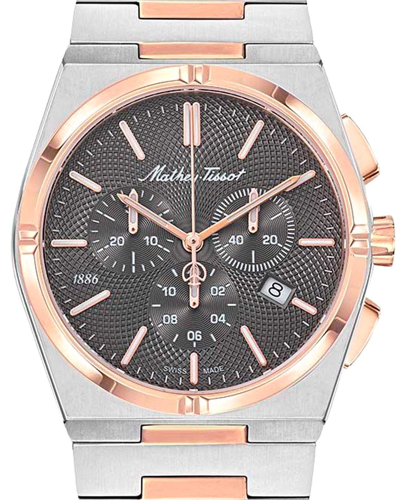 Mathey-Tissot Mathey-Tissot Zeus H118CHRS , наручные мужские часы фото под углом