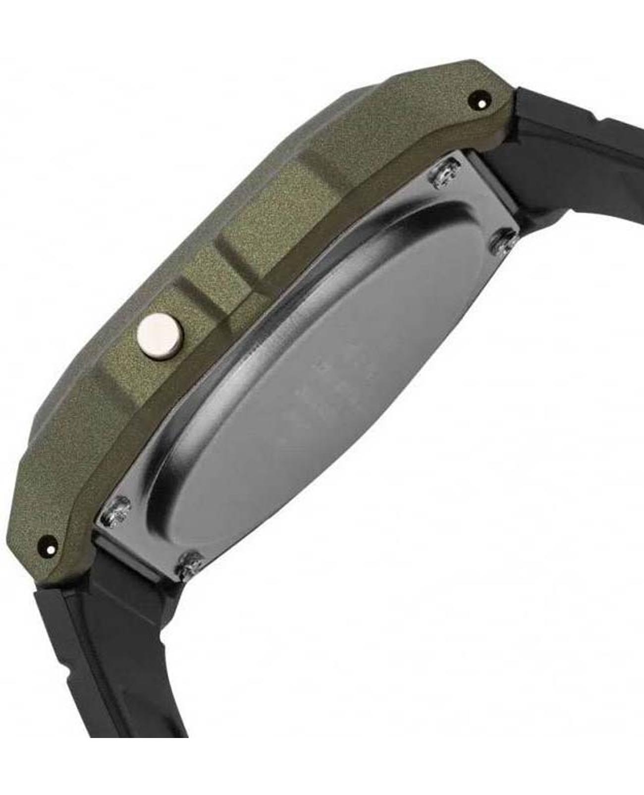 Casio Casio Collection F-91WM-3ADF (F-91WM-3A), illuminator япония мужские часы на браслете пластик боковой вид