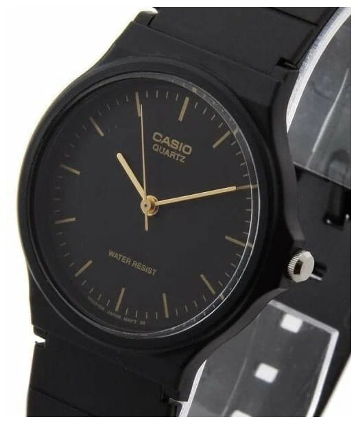 Casio Casio Collection MQ-24-1ELDF (MQ-24-1EL) кварцевые мужские часы часы крупный план черный циферблата
