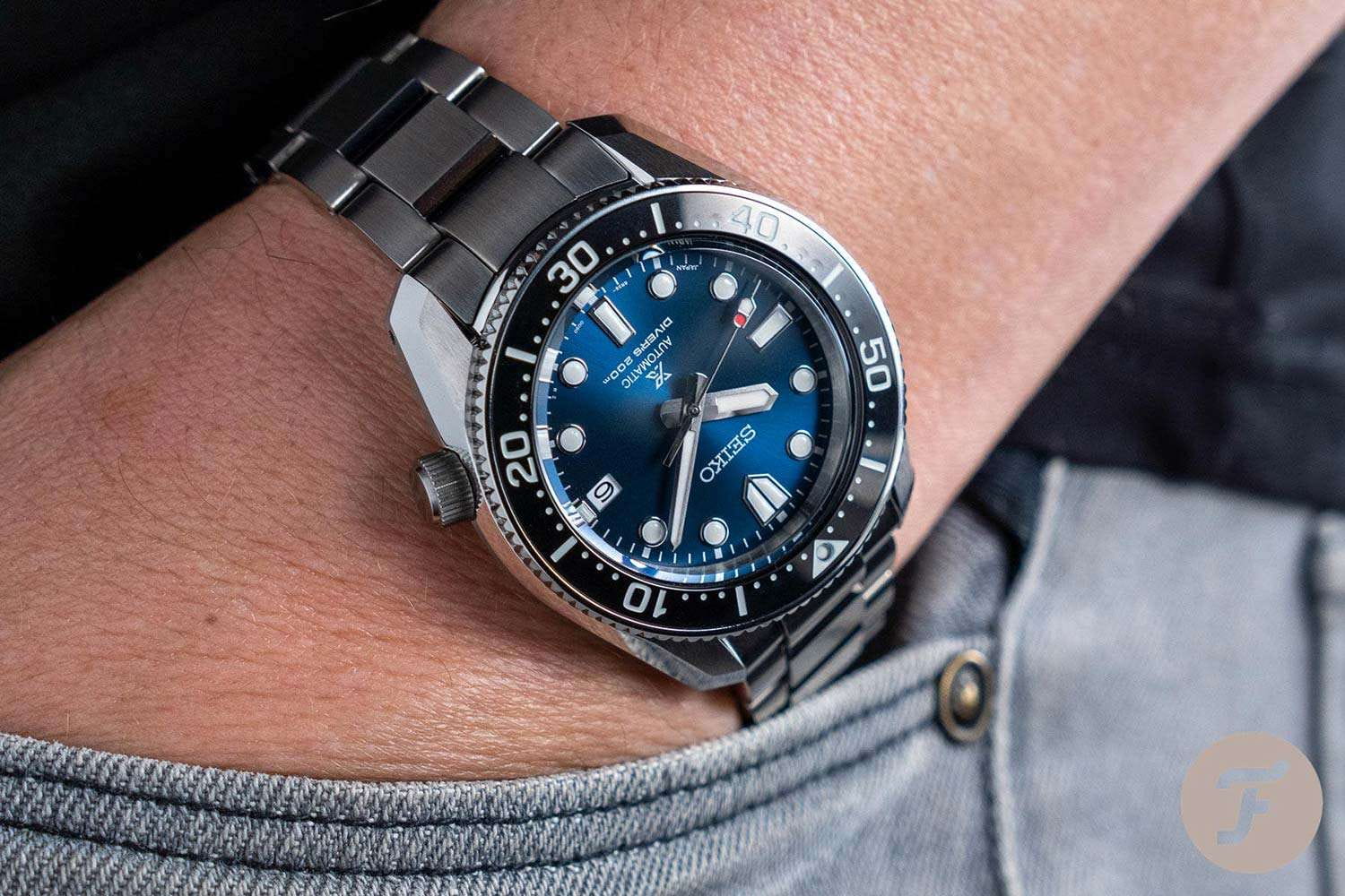 Seiko Seiko Prospex SPB187J1 мужские часы синий циферблат на запястье