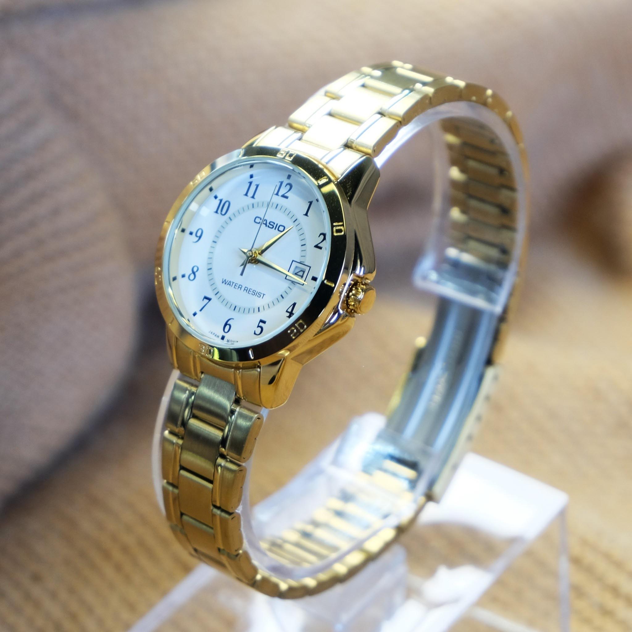 Casio Casio Collection LTP-V004G-7B, ltp япония женские часы на браслете нержавеющая сталь с ip-покрытием боковой вид