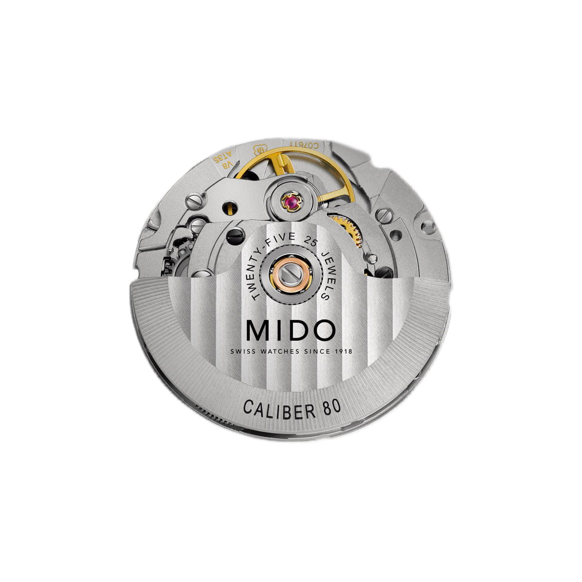 Mido Mido Rainflower M043.207.33.106.00  — детали корпуса и нержавеющая сталь с pvd-покрытием