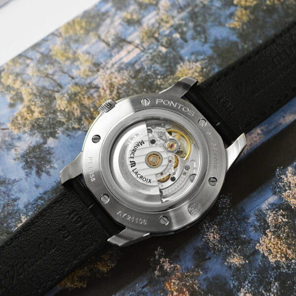 Maurice Lacroix Maurice Lacroix Pontos Day Date PT6358-SS001-430-1 мужские часы синий циферблат на запястье