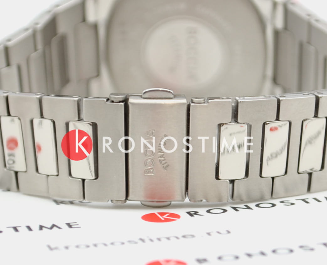 Boccia Titanium 3657-03 мужские часы застежка крупным планом