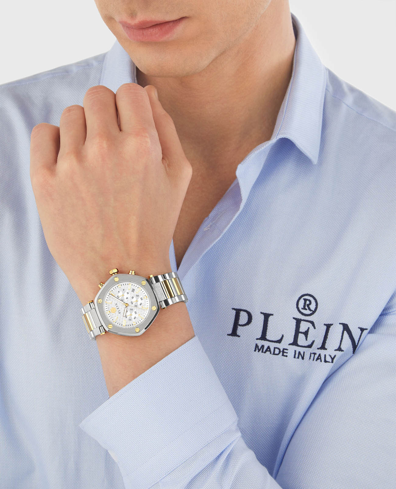Philipp Plein Philipp Plein The Hexagon Chrono PWZBA0423 , наручные мужские часы фото под углом