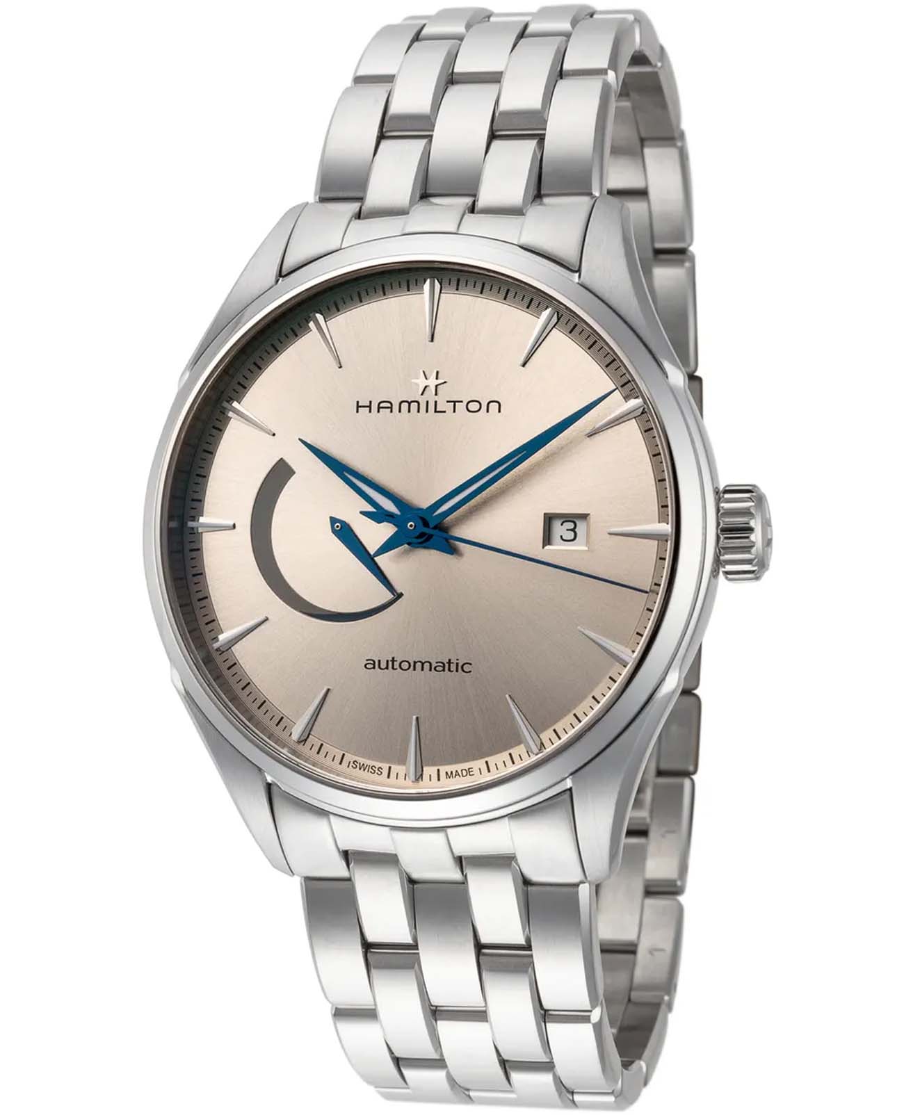 Hamilton Hamilton Jazzmaster Power Reserve Auto H32635122 , наручные мужские часы фото под углом