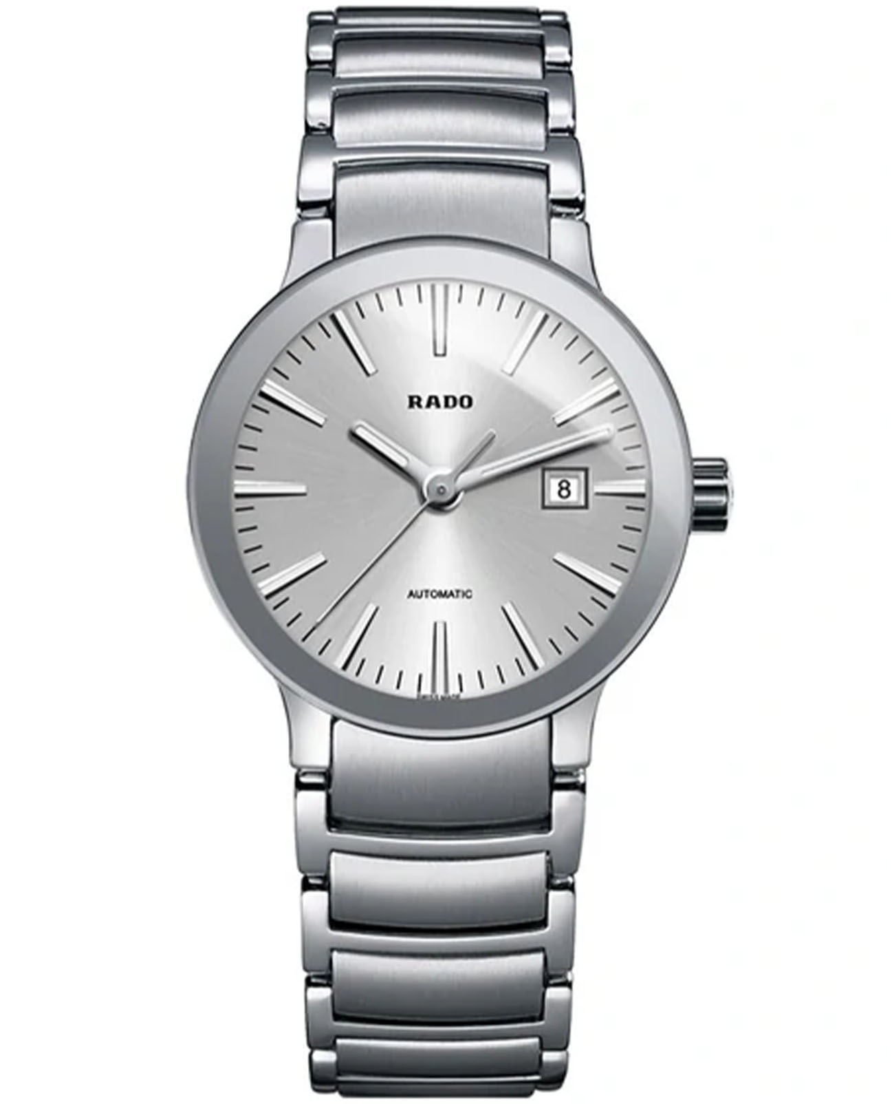 Rado Rado Centrix R30940103 Automatic R30940103 механические женские часы серебристый циферблат, браслет нержавеющая сталь — вид спереди