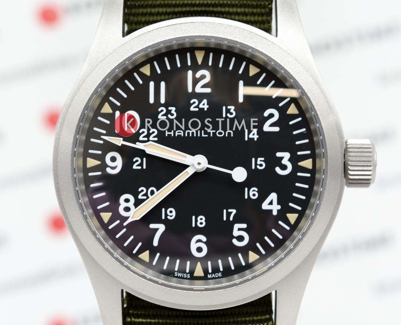 Hamilton Hamilton Khaki Field Mechanical H69439931, khaki field швейцария мужские часы на браслете тканевый боковой вид