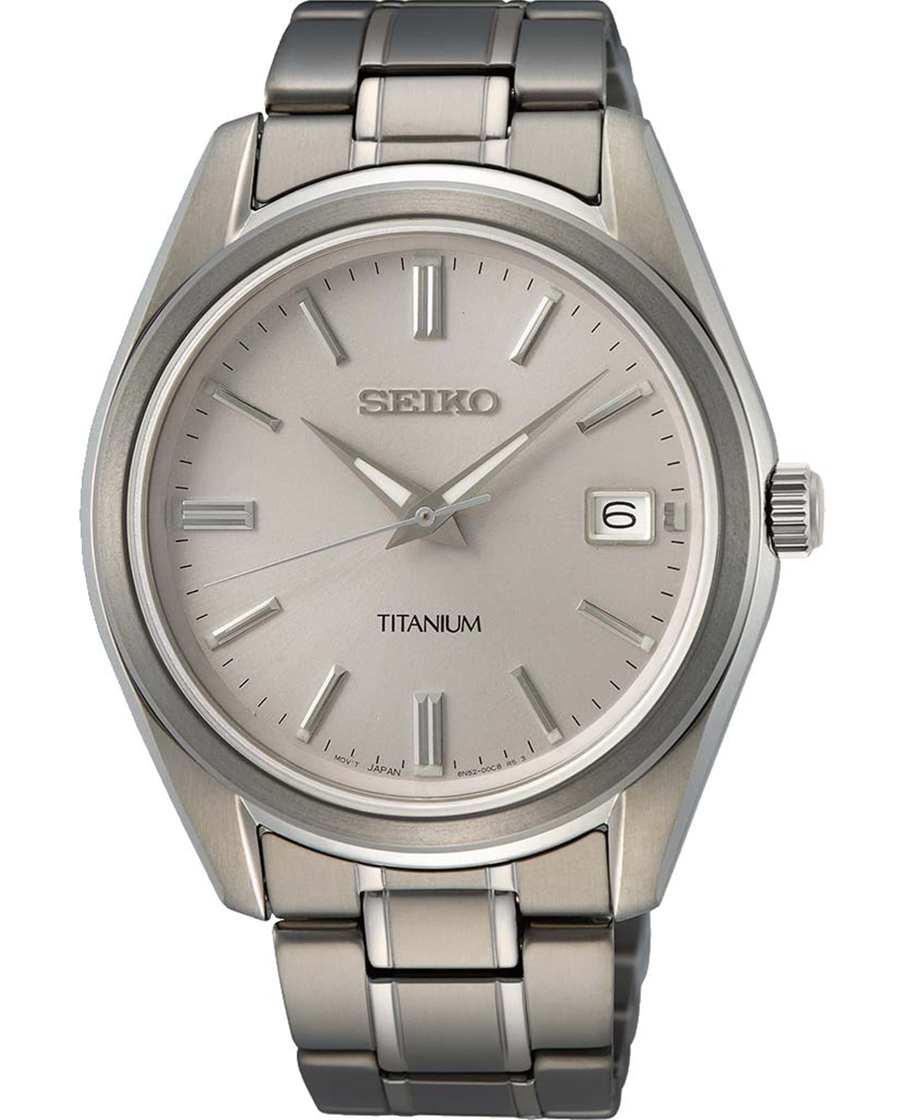 Seiko Seiko Conceptual Series Dress SUR369P1  SUR369P1 кварцевые мужские часы  циферблат, браслет титановый — вид спереди