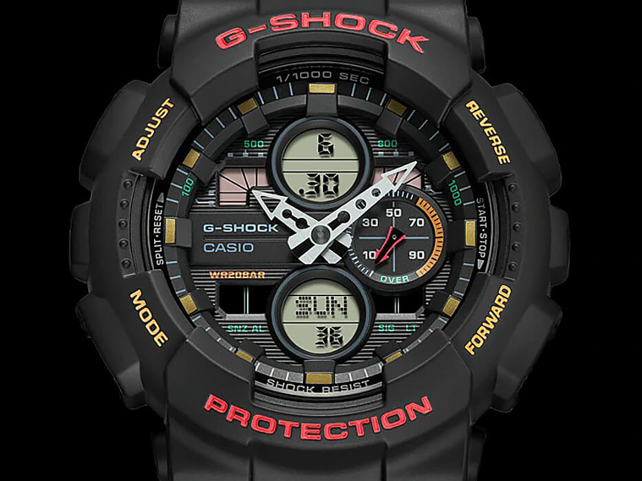 Casio Casio G-Shock GA-140-1A4DR (GA-140-1A4) GA-140-1A4 оригинальные мужские часы в комплекте с коробкой