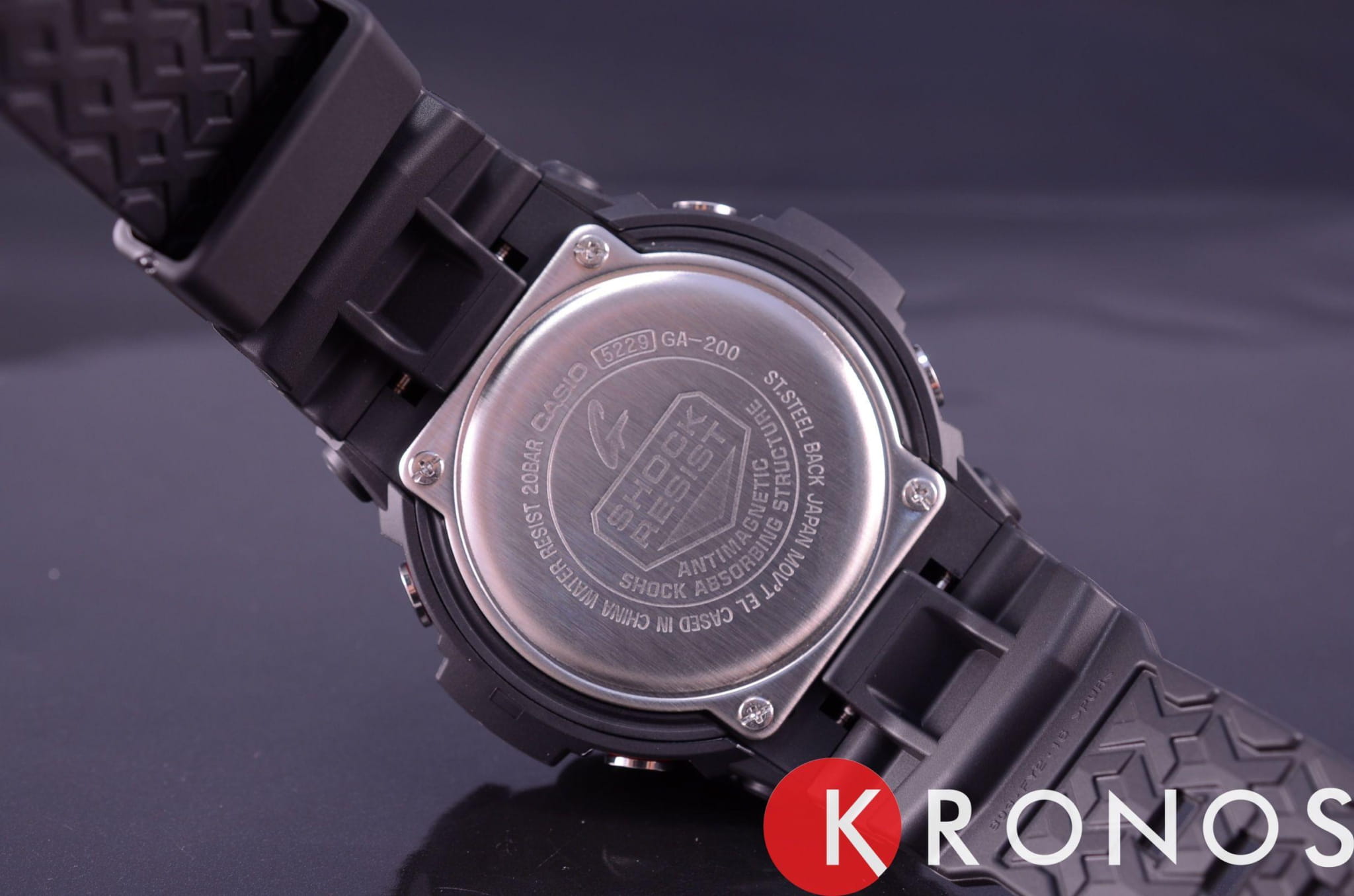 Casio Casio G-Shock GA-200-1A GA - задняя крышка металл сталь корпуса, япония часы