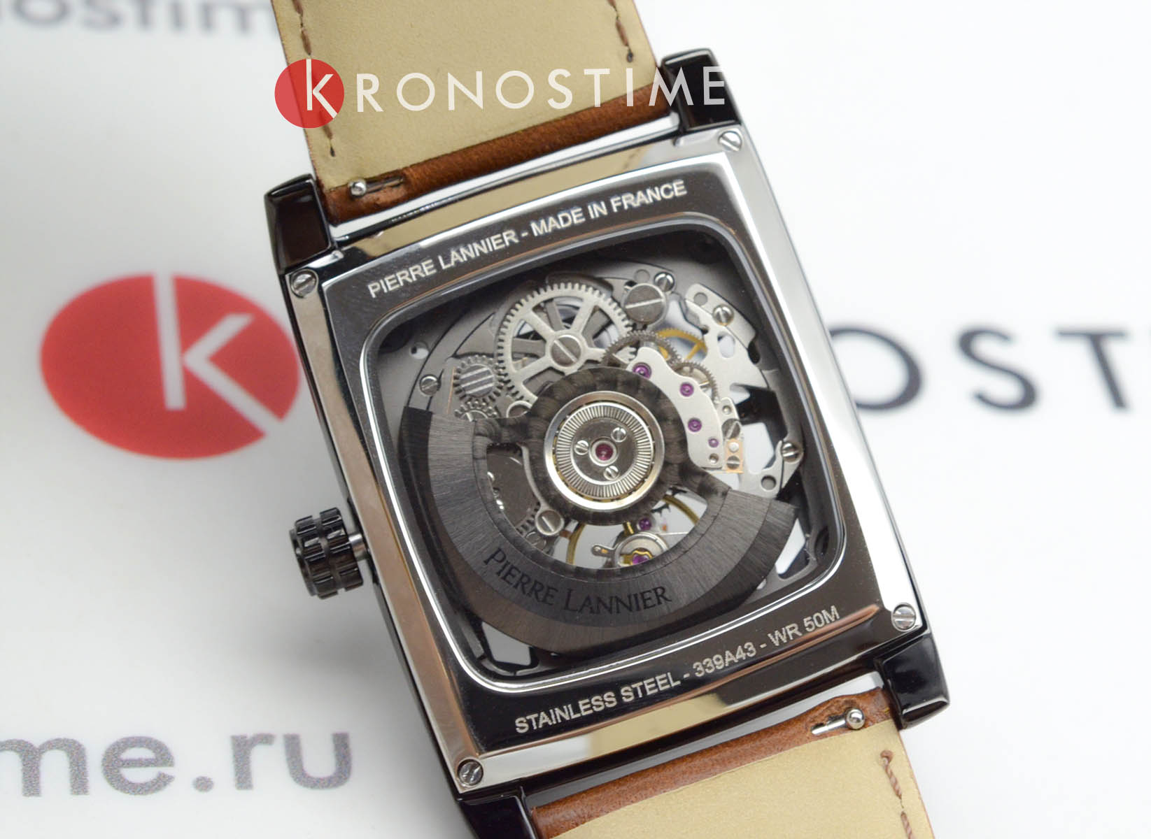 Pierre Lannier Pierre Lannier Hector 339A434  - задняя крышка металл сталь корпуса, франция часы