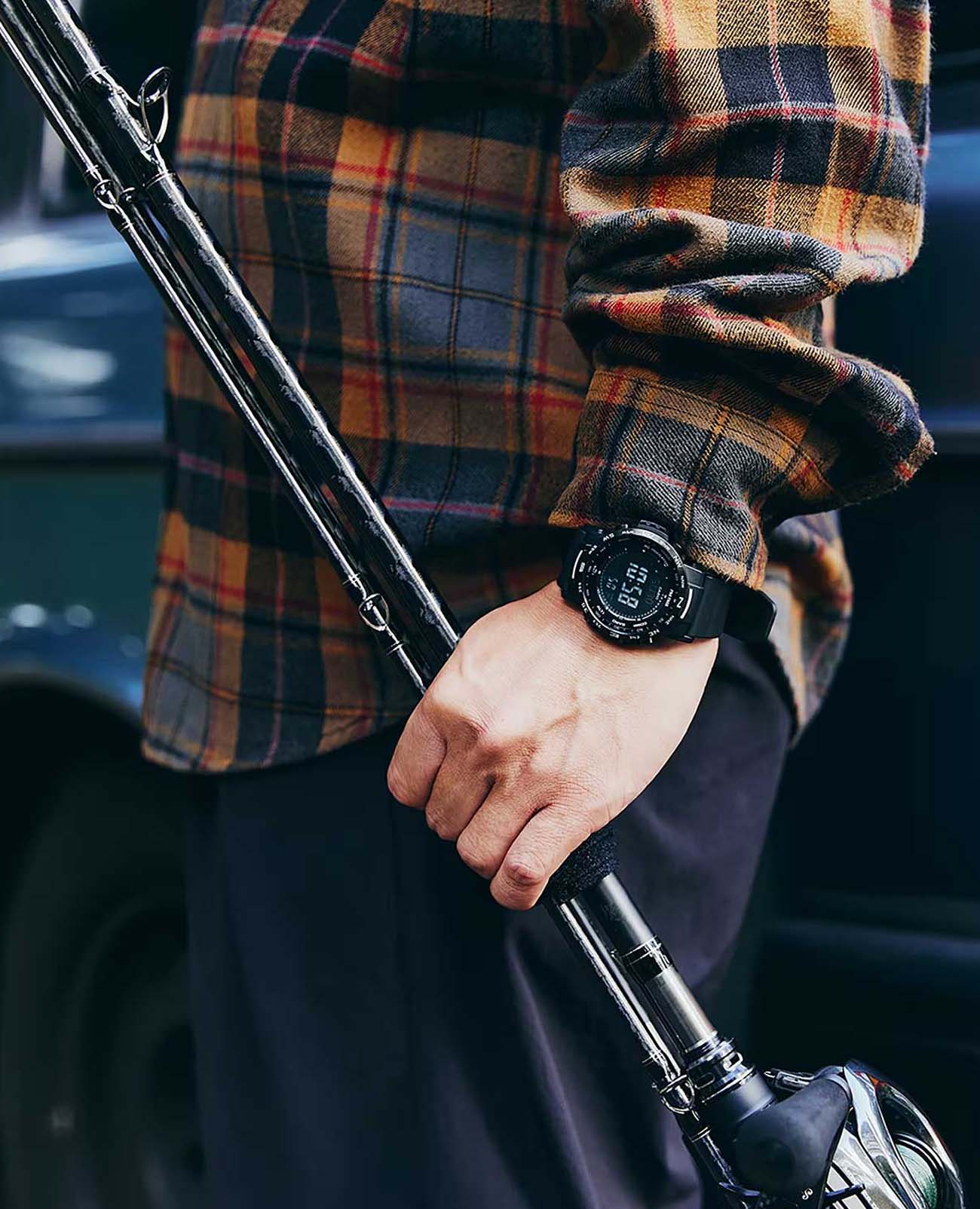 Casio Casio Pro Trek PRW-35Y-1BDR (PRW-35Y-1BER) PRW-35Y-1BER оригинальные мужские часы в комплекте с коробкой