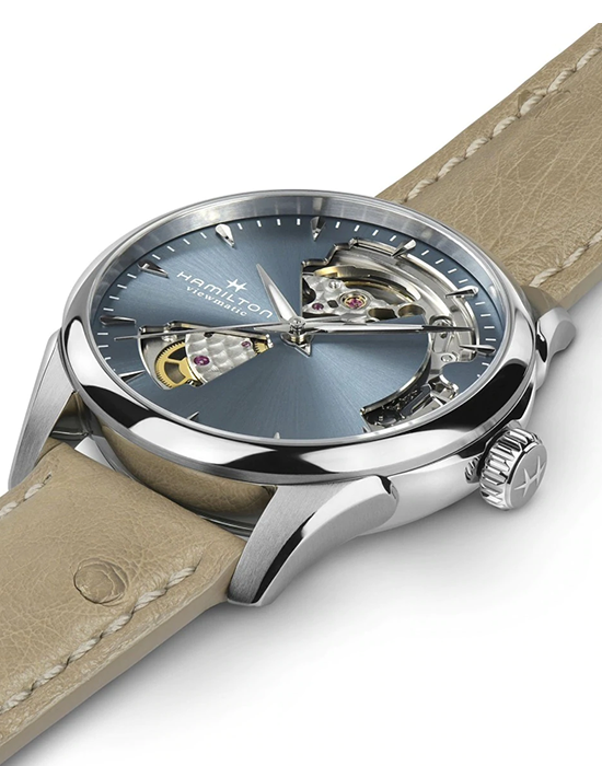 Hamilton Hamilton Jazzmaster Open Heart Lady Auto H32215840 , наручные женские часы фото под углом