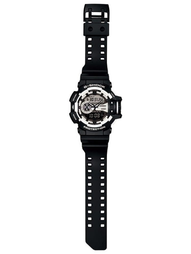 Casio Casio G-Shock GA-400CM-1A электронные мужские часы часы крупный план  циферблата