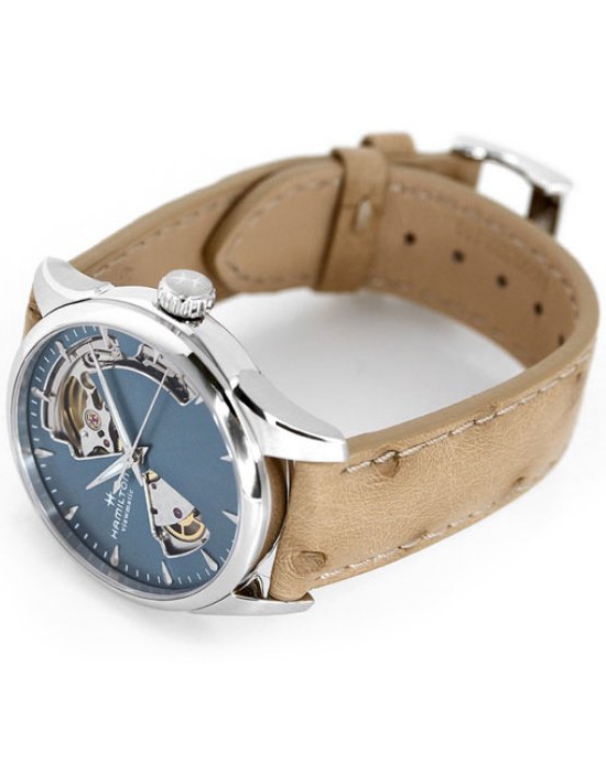 Hamilton Hamilton Jazzmaster Open Heart Lady Auto H32215840, jazzmaster швейцария женские часы на браслете кожаный боковой вид