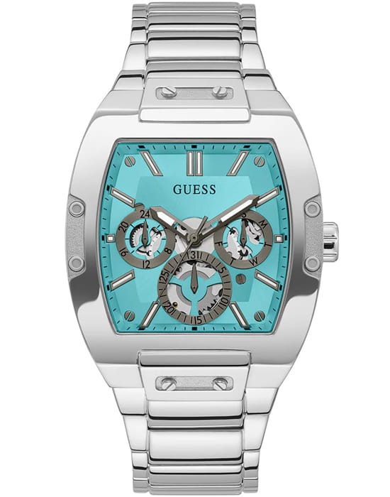 Guess Guess Trend GW0456G4  GW0456G4 кварцевые мужские часы голубой циферблат, браслет нержавеющая сталь — вид спереди