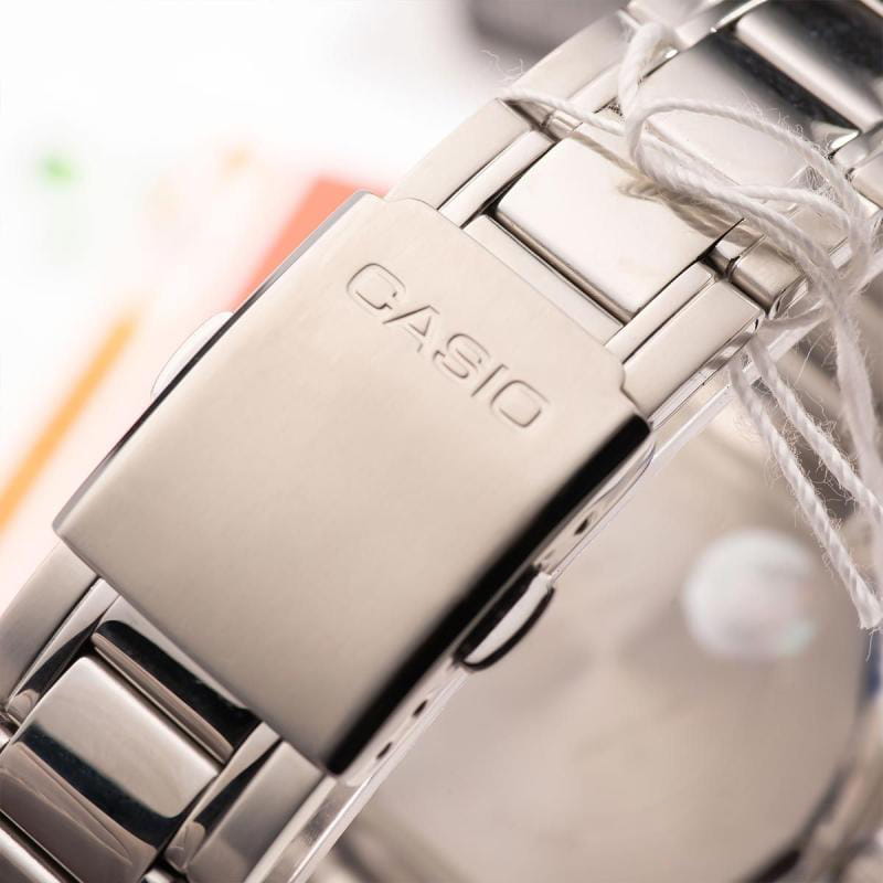 Casio Casio Collection MTP-1384D-7A2VDF (MTP-1384D-7A2) кварцевые мужские часы часы крупный план серебристый циферблата