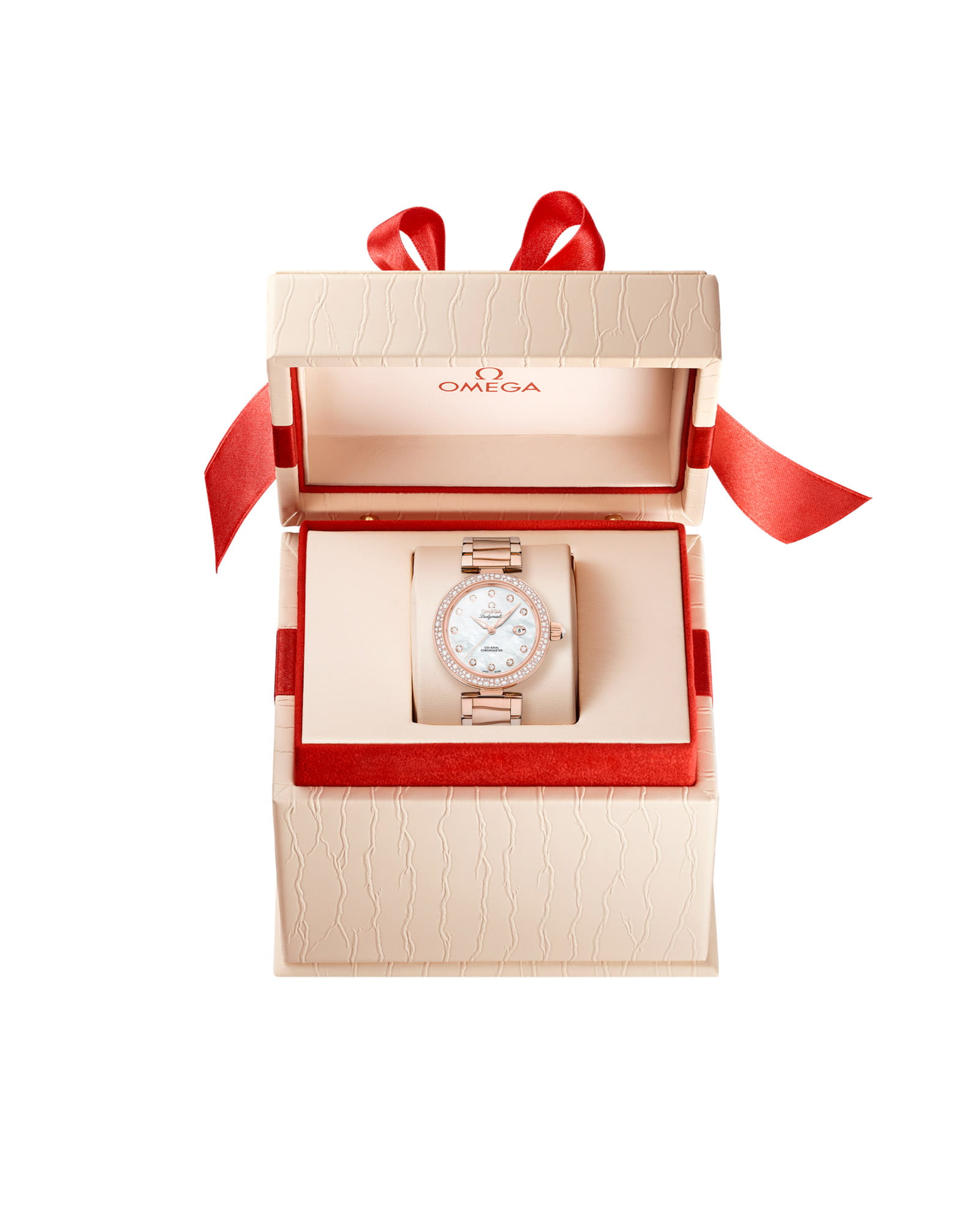 Omega Omega De Ville Ladymatic 425.65.34.20.55.010  Ladymatic, наручные женские часы фото под углом