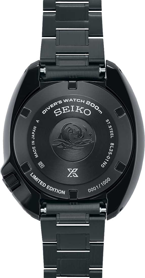 Seiko Seiko Prospex SLA061J1, prospex япония мужские часы на браслете нержавеющая сталь с pvd-покрытием боковой вид