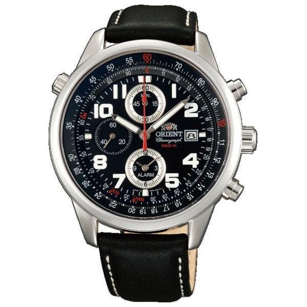 Orient Orient TD09009B (FTD09009B)  FTD09009B  мужские часы  циферблат, браслет кожаный — вид спереди