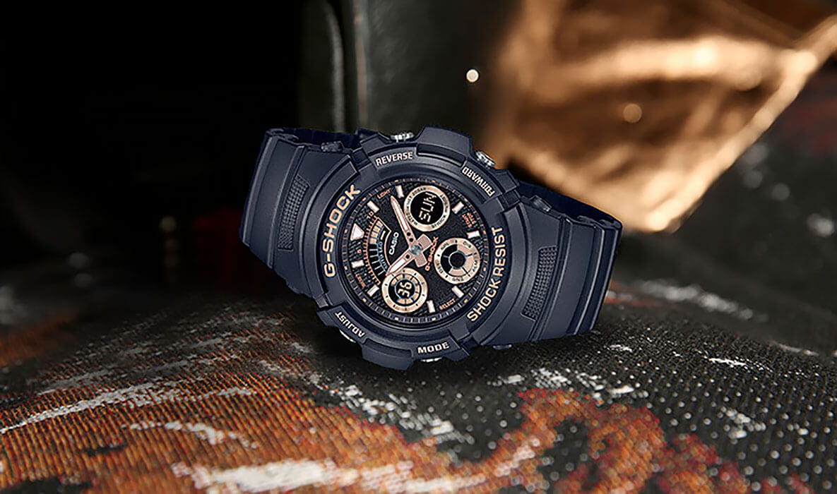 Оригинальные часы Casio Casio G-Shock AW-591GBX-1A4 электронные калибр механизма  общий вид