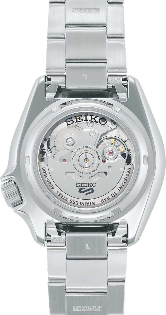 Seiko Seiko 5 Sports SRPK11K1  — детали корпуса и нержавеющая сталь