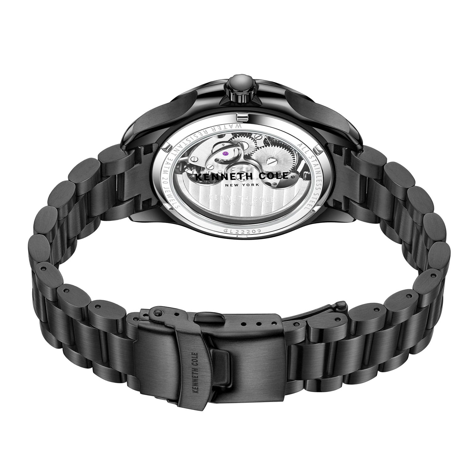 Kenneth Cole Kenneth Cole Automatic KCWGL2220903,  сша мужские часы на браслете сталь с ip покрытием боковой вид