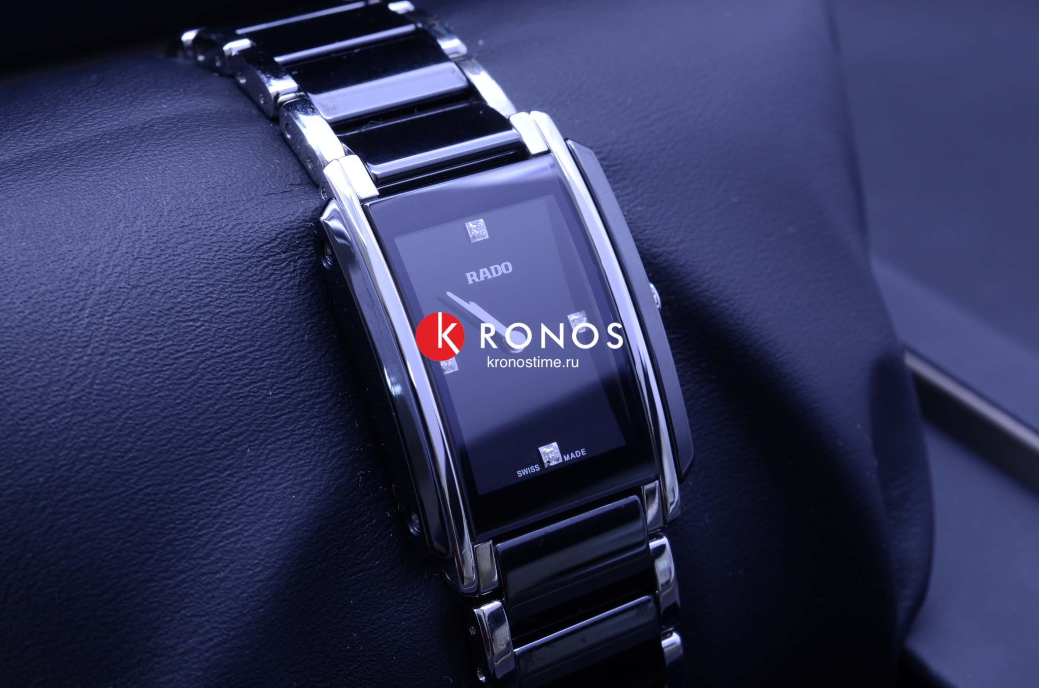 Rado Rado Integral Diamonds R20613712 кварцевые женские часы часы крупный план черный циферблата