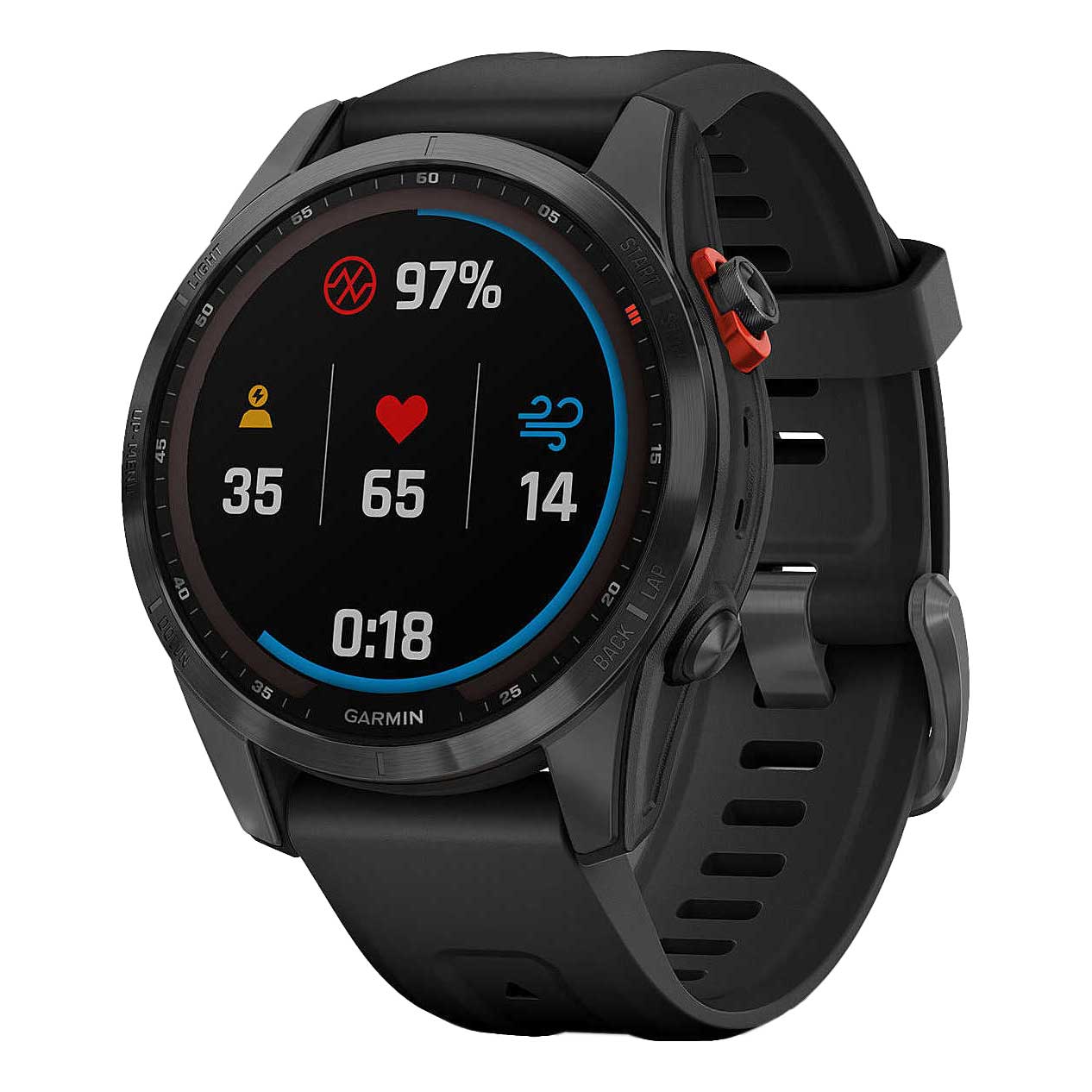 Оригинальные часы Garmin Garmin Fenix 7s 010-02539-13 электронные калибр механизма  общий вид