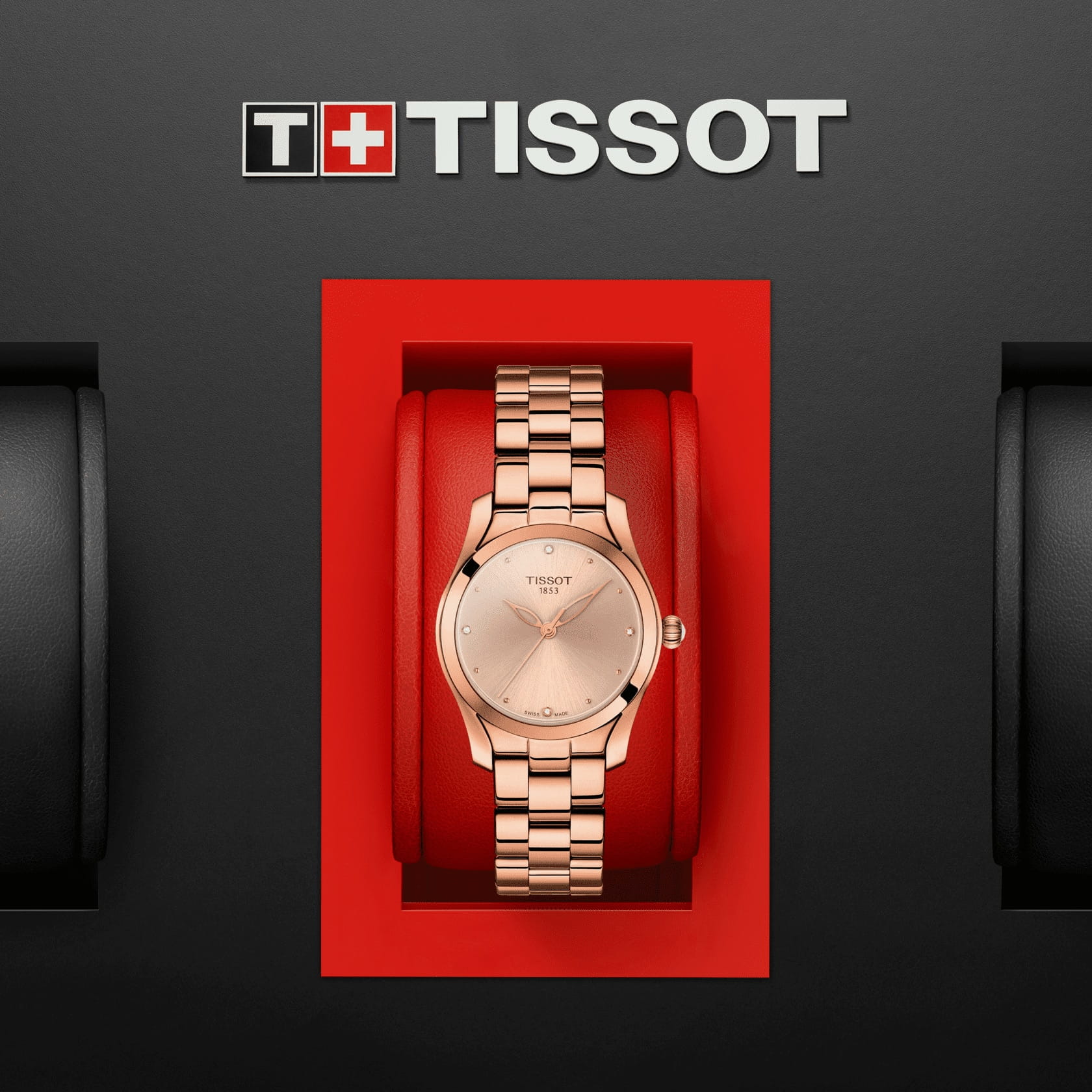 Tissot Tissot T-Wave T112.210.33.456.00, t-lady швейцария женские часы на браслете сталь c pvd покрытием боковой вид