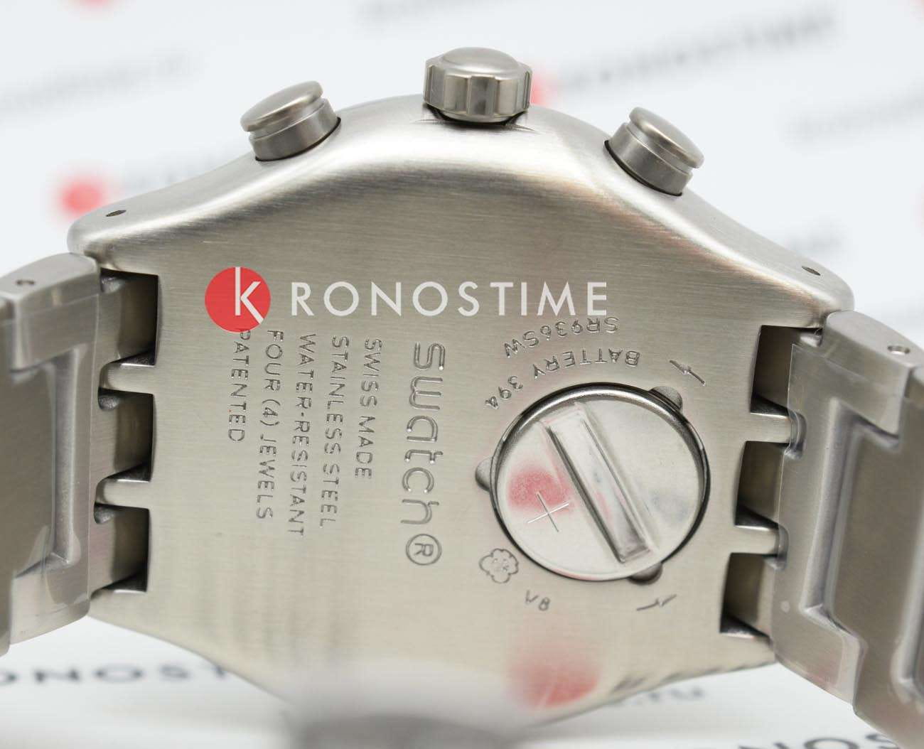 Оригинальные часы Swatch Swatch I New Chrono YVS444GC  кварцевые калибр механизма  общий вид