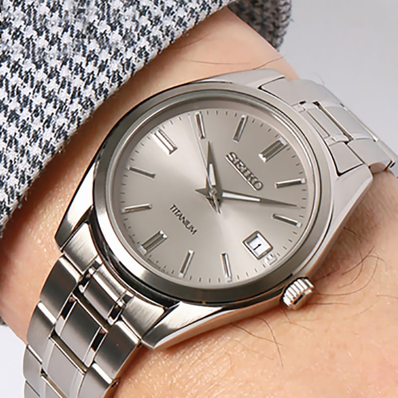 Seiko Seiko Conceptual Series Dress SUR369P1  — детали корпуса и титановый
